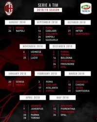  意甲联盟,公布新赛季赛程安排  