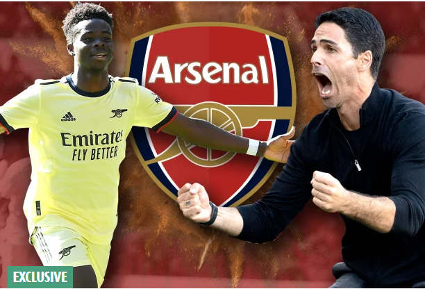  阿森纳续约萨卡至2027，周薪创队史新高  